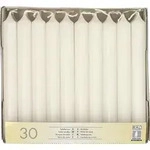 30 Tafelkerzen &Oslash; 2,1 cm &middot; 19,6 cm weiss - Wei&szlig;