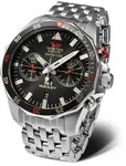 Vostok Europe Rocket N1 Chronograph 6S21-225A618-B Edelstahlband 46 mm