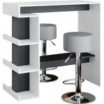 Bartisch-Set Vicco Dana Wei&szlig; 108 x 50 cm mit 2 Barhockern, Model 36948 - Wei&szlig;