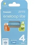 1x4 Panasonic Eneloop lite Micro 550mAh AAA Ni-MH BK-4LCCE/4BE - Blau