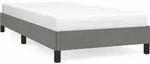 vidaXL Bettgestell ohne Matratze Dunkelgrau 100x200 cm Stoff - Grau