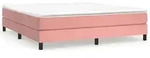 vidaXL Boxspringbettgestell Rosa 180x200 cm Samt - Rosa
