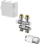 Oventrop Badheizk&ouml;rper-Anschluss-Set 7 Vorlauf-/R&uuml;cklaufanschluss wei&szlig; 1184135 -