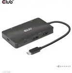 Club3D Usb-C 7In1-Hub >2Xdp/2Xusb/2Xusb-C/Lan 4K60Hz Pd100W - Schwarz