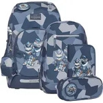 Beckmann Schulranzenset Active Air FLX - 6-Tlg. Set Tiger Race - Grau