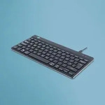 R-Go Tastatur Compact Break UK-Layout verkabelt schwarz - Schwarz