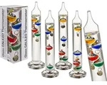 Massamarkt Thermometer Galileo 18 cm in Geschenkbox - Transparent