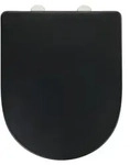 WENKO WC-Sitz Exclusive Nr. 3 Schwarz, aus antibakteriellem Duroplast - Schwarz