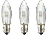 Ersatzkerzen LED 8-55V 0,5W, 3Stk E10, f&uuml;r 4-30 Brennstellen innen 913231