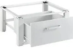 [en.casa] Waschmaschinen-Untergestell mit Schublade max. bis 150kg Trockner...