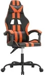 vidaXL Gaming-Stuhl Schwarz und Orange Kunstleder - Orange