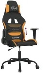 vidaXL Gaming-Stuhl Schwarz und Orange Stoff - Orange