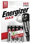 Energizer Batterien Alkaline Max Aaa Lr03 4 St&uuml;ck Eco Verpackung