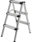 Craftfull Doppel-Klapptritt CF-131A | Aluminium-Trittleiter - Anti-Rutsch -...