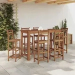 vidaXL Bartisch Massivholz Akazie 150x70x105 cm - Braun