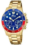 Herrenuhr Armbanduhr Lotus Connected 18802/3 - Gold/Blau