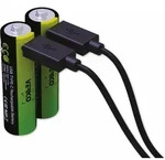 VERICO LiIon-Akku Loop Energy AA, mit USB-C Buchse, 2er Pack
