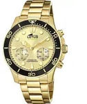 Lotus Herren Uhr Classic Sport Elegant Edelstahl Armbanduhr gold UL18802/1 - Gold