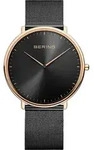 Bering uni Armbanduhr Ultra Slim 39 mm Armband Milanaise 15739-166 - Schwarz