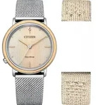 Citizen Elegance/Wechselband Citizen EM1006-40A Damenarmbanduhr Mit Wechselband -
