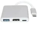 LEXIP X STEELPLAY Mini Dock USB C to HDMI Adapter Switch - Schwarz