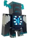 Minecraft The Warden Figur, Actionfigur mit Licht & Ger&auml;uschen - Blau/Grau
