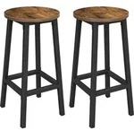 VASAGLE Barhocker Barst&uuml;hle (Set, 2 St., 2er), bis 100kg belastbar, 32x32x65cm,