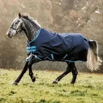 Horseware Amigo Bravo 12 50g Turnout Regendecke Navy/Turquoise, Horseware