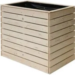 Westmann Asket M Garten Hochbeet aus Holz ohne Boden 110x70 cm - Braun