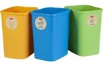 Curver Eco Friendly 3er-Set M&uuml;lltrennungssystem M&uuml;lleimer M&uuml;lltrennung Papier Glas