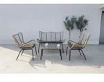 Korfu 57458- Loungeset 4-tlg - Dunkelgrau