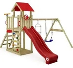 Spielturm Wickey MultiFlyer Light mit Schaukel und Rutsche in Rot - Rot
