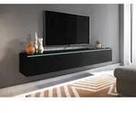 MINIO go for it, TV-Schrank, Lowboard, 180cm, h&auml;ngend, stehend, Farbe: Schwarz -