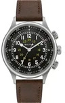 BulovaClassic 96A245 Automatik Fliegeruhr Edelstahl Leder Saphirglas