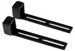 Lian Li GB-002, Universal, Grafikkartenhalter, Stahl, Schwarz, 2 St&uuml;ck(e), 128,4 mm