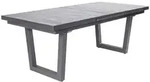 LC Garden Keramo Ausziehtisch Aluminium/Keramik Holzoptik Dunkelgrau - Grau