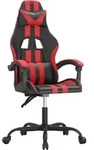 vidaXL Gaming-Stuhl Schwarz und Rot Kunstleder - Rot