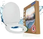 WENKO Toilettensitz Mod. Baltic Hochglanz, WC-Sitz mit Absenkautomatik,