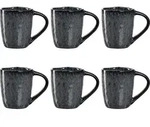 Espressotasse 6er Set Anthrazit Matera Leonardo - Grau