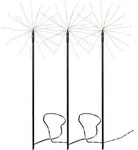 LED-Dekostab ''Firework-Outdoor'', 3er Set, 60x200cm, schwarz, warmwei&szlig;, IP44 -