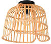 EGLO Deckenlampe Glyneath, Deckenleuchte im Boho Style, Natur Wohnzimmerlampe aus