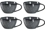 Keramiktasse 290ml 4er Set Matera Leonardo - Grau