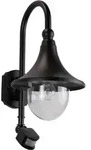 Lindby Au&szlig;enwandleuchte Daphne, schwarz, Sensor, Metall, E27 - Schwarz