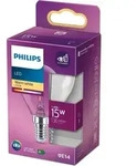 Philips Filament-Kerzenlampe, transparent 15W P45 E14, 1,4 W, 15 W, E14, 136 lm,