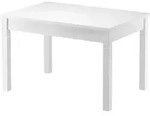 Tisch 75 x 120 Esstisch Massivholz K&uuml;chentisch wei&szlig; 90.70-51BW - Wei&szlig;
