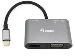 Equip USB-C 5-in-1 Multifunktionsadapter, Kabelgebunden, USB 3.2 Gen 1 (3.1 Gen 1)