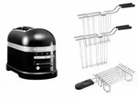KitchenAid Set 2, 2-Scheiben Toaster Artisan 5KMT2204 Onyx Schwarz - Schwarz