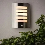 BRILLIANT silberne Au&szlig;enwandleuchte TODD | IP44 Wandlampe mit einstellbarem