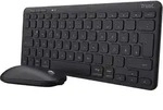 Trust Lyra Bluetooth Tastatur Maus Set Kabellos, QWERTZ-Layout, 84%