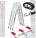 TRUTZHOLM 1x Auffahrrampe klappbar 228 cm Traglast 340 kg Alu gelocht Rampen